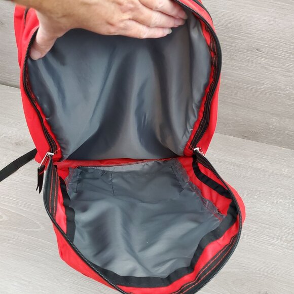 Jansport large red student backpack, bright red - Picture 8 of 13